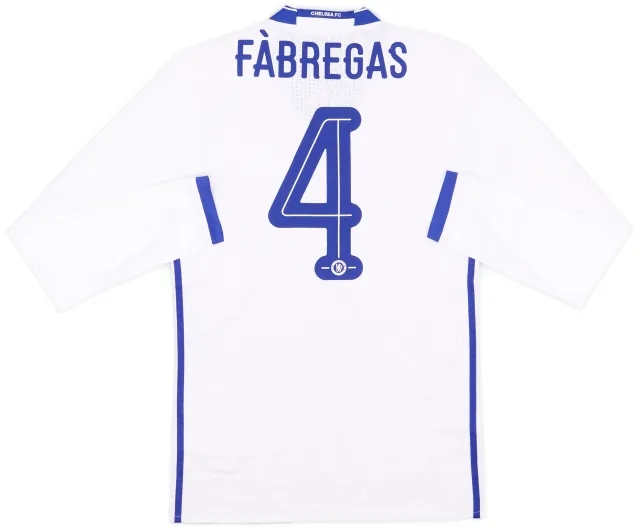 2016-17 Chelsea Player Issue Third L/S Shirt Fabregas #4
