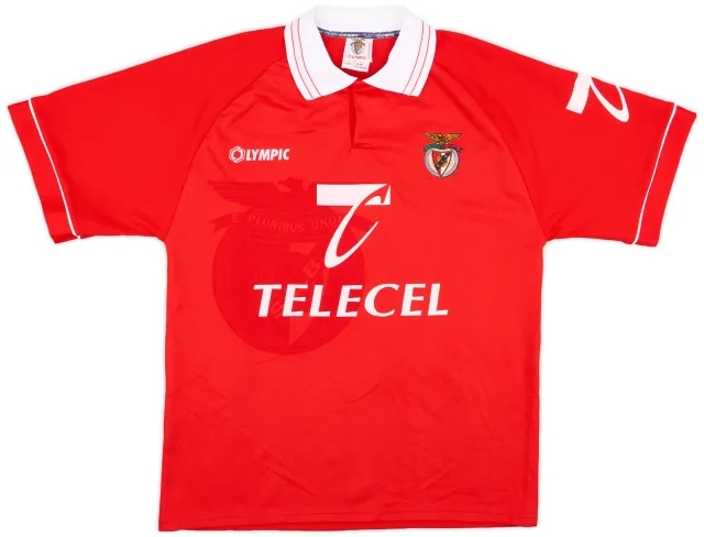 1996-97 Benfica Match Worn Home Shirt #5