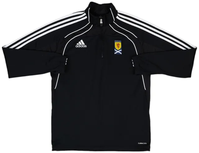 2010-11 Scotland adidas 1/4 Zip Drill Top - 8/10 - (M/L)