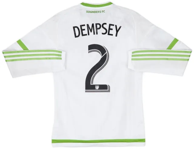 2015 Seattle Sounders Player Issue Away L/S Shirt Dempsey #2 - 6/10 - (S)