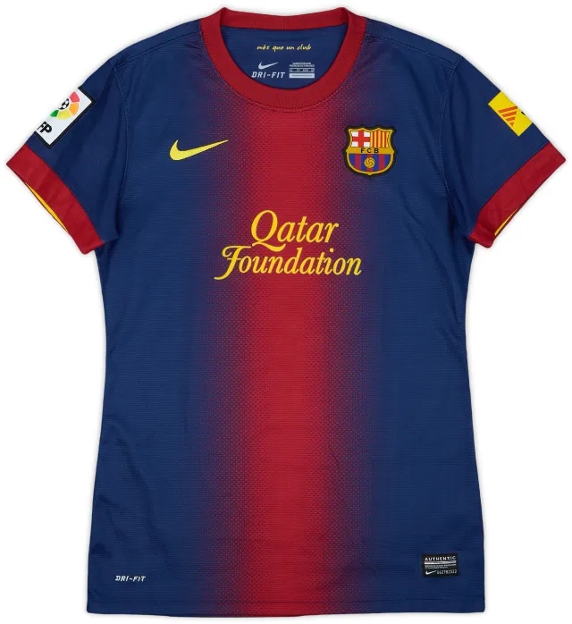 2012-13 Barcelona Home Shirt - 10/10 - (Women's XS)