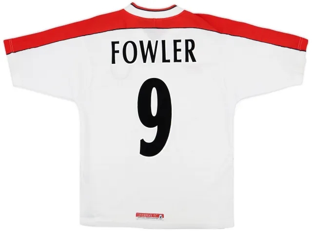 1998-99 Liverpool Away Shirt Fowler #9 - 5/10 - (S)