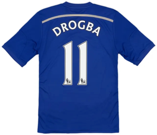 2014-15 Chelsea Home Shirt Drogba #11 - 7/10 - (XS)
