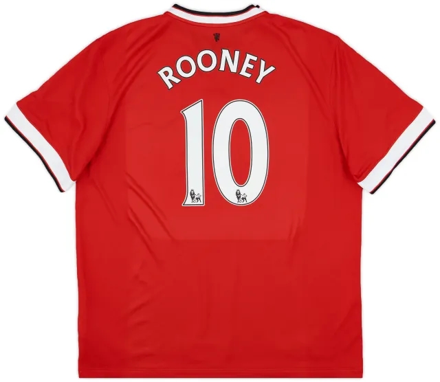 2014-15 Manchester United Home Shirt Rooney #10 - 5/10 - (XL)