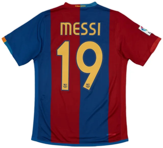 2006-07 Barcelona Home Shirt Messi #19 - 9/10 - (S)