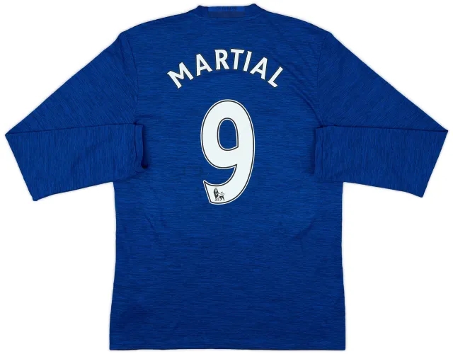 2016-17 Manchester United Away L/S Shirt Martial #9 - 8/10 - (M)