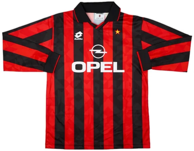 1994-95 AC Milan Home L/S Shirt - 9/10 - (XL)