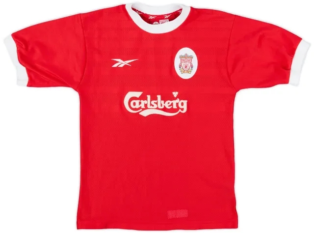 1998-00 Liverpool Home Shirt - 8/10 - (M.Boys)