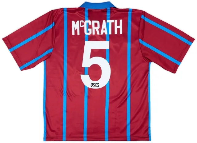 1993-95 Aston Villa Home Shirt McGrath #5 - 8/10 - (L)
