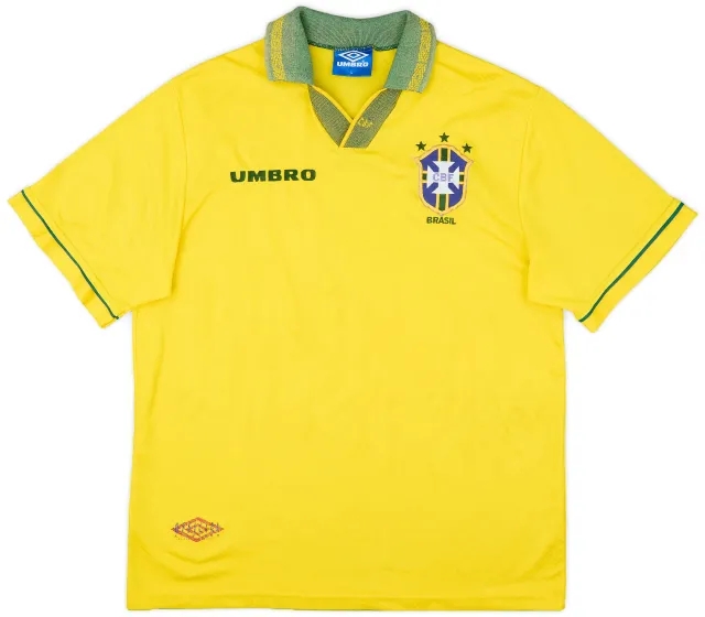 1993-94 Brazil Home Shirt - 6/10 - (L)
