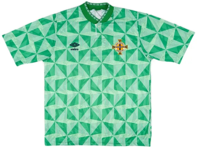 1990-92 Northern Ireland Home Shirt - 8/10 - (M)