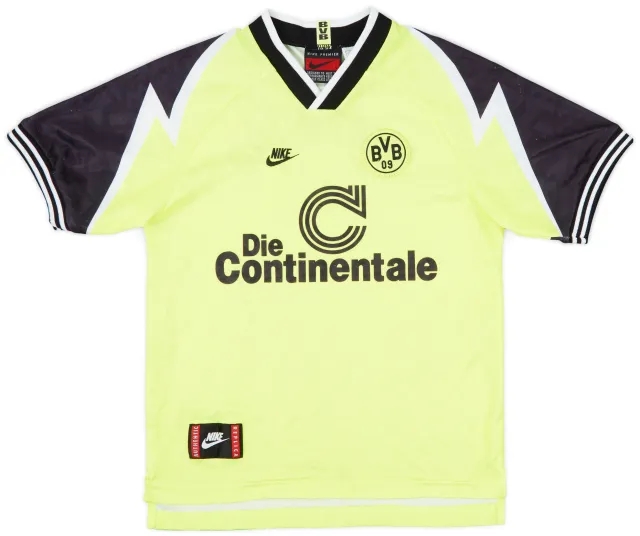 1995-96 Borussia Dortmund Home Shirt - 10/10 - (L.Boys)