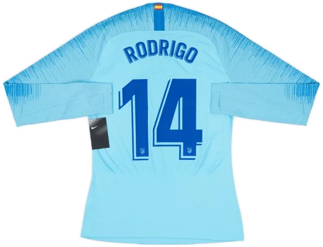 2018-19 Atletico Madrid Player Issue Away L/S Shirt Rodrigo #14 (M)