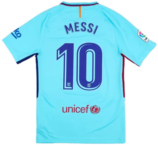2017-18 Barcelona Away Shirt Messi #10 - 7/10 - (S)