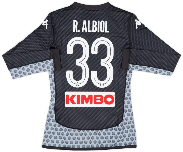 2017-18 Napoli Authentic Fourth L/S Shirt R. Albiol #33 (M)