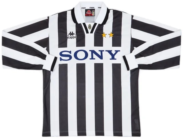 1995-97 Juventus Home L/S Shirt - 8/10 - (M)