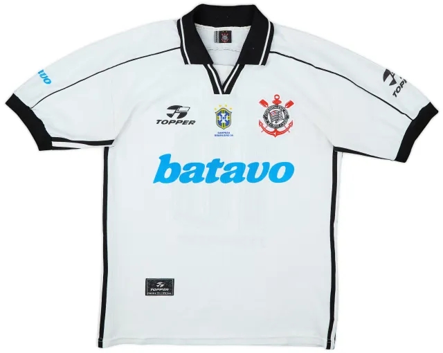 1999 Corinthians Home Shirt #10 - 7/10 - (L)