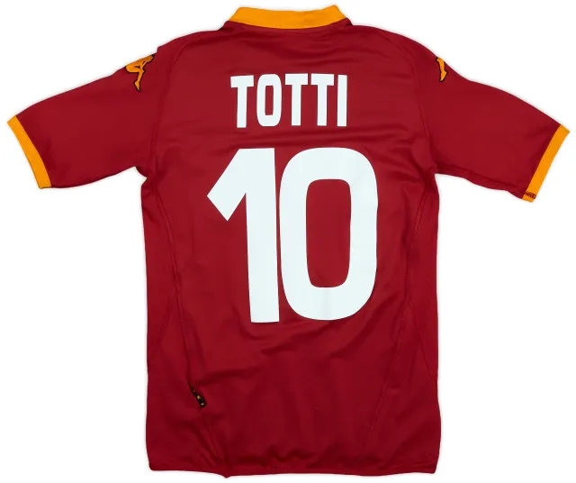 2000-01 Roma Home Shirt Totti #10 - 6/10 - (L)