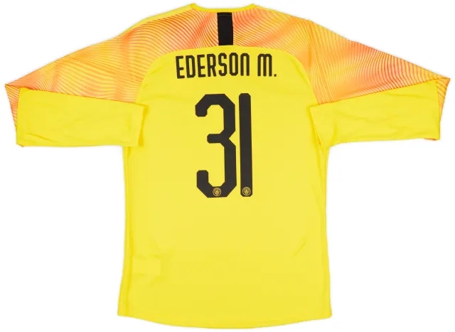 2019-20 Manchester City Player Issue GK Shirt Ederson.M#31 (L)
