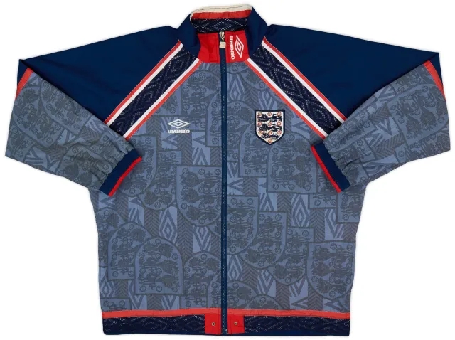 1994-96 England Umbro Track Jacket - 7/10 - (L)