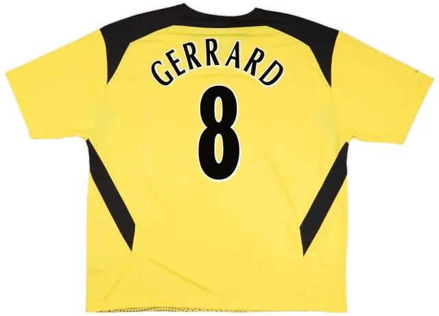 2004-06 Liverpool Away Shirt Gerrard #8 - 8/10 - (XXL)