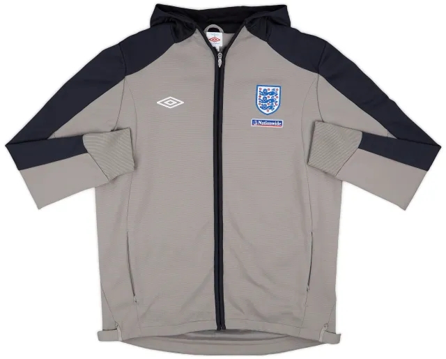 2010-11 England Umbro Hooded Track Jacket - 9/10 - (XL)