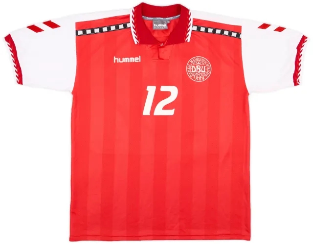 1996-98 Denmark Match Issue Home Shirt #12