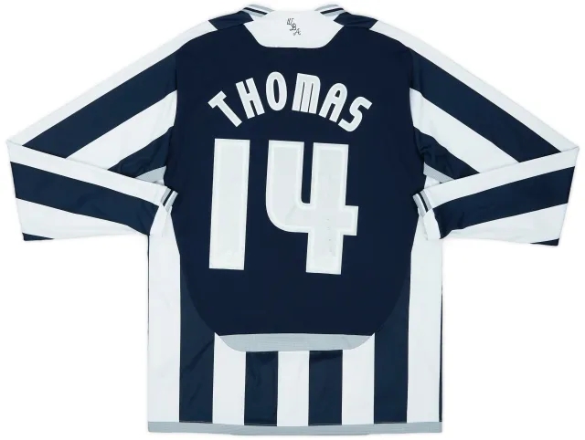 2009-10 West Brom Home L/S Shirt Thomas #14 - 8/10 - (M)