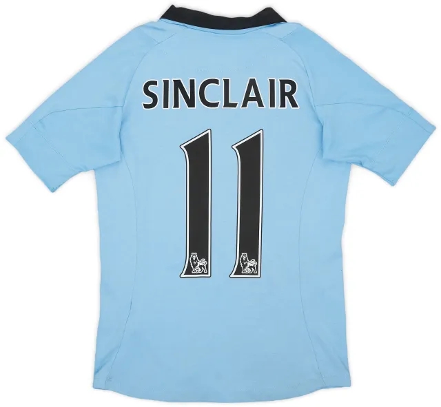 2012-13 Manchester City Home Shirt Sinclair #11 - 8/10 - (M.Boys)