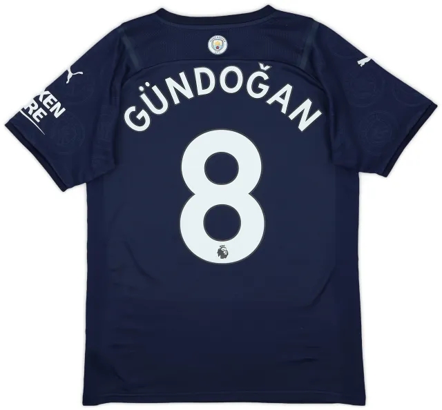 2021-22 Manchester City Third Shirt Gundogan #8 - 8/10 - (S)