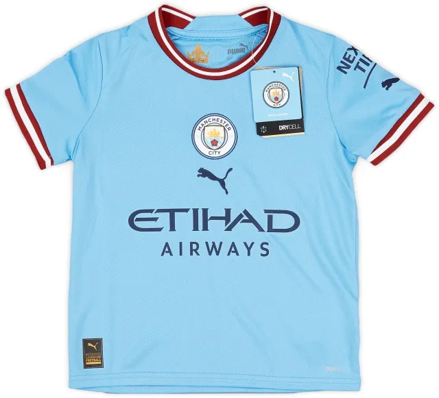 2022-23 Manchester City Home Shirt (7-8 Years)