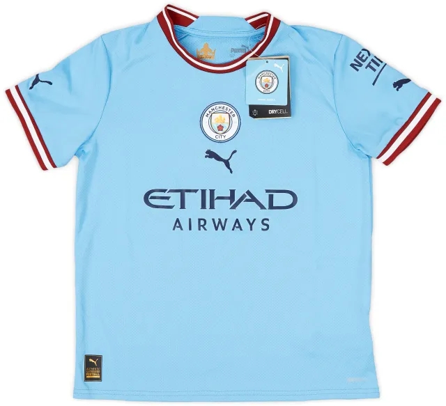 2022-23 Manchester City Home Shirt (M.Boys)