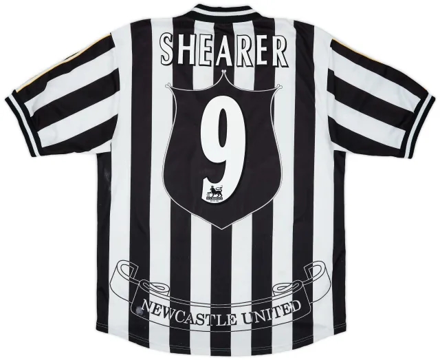 1997-99 Newcastle Home Shirt Shearer #9 - 5/10 - (L)