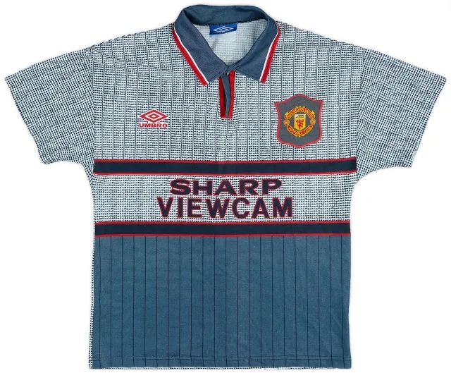 1995-96 Manchester United Away Shirt - 6/10 - (Y)