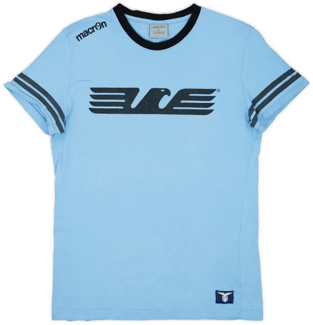 2018-19 Lazio Macron Cotton Tee - 8/10 - (L)