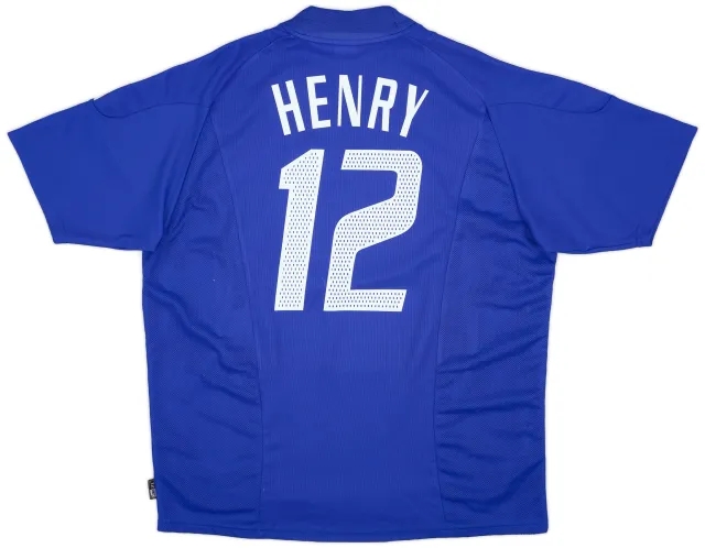 2002-04 France Home Shirt Henry #12 - 6/10 - (XL)