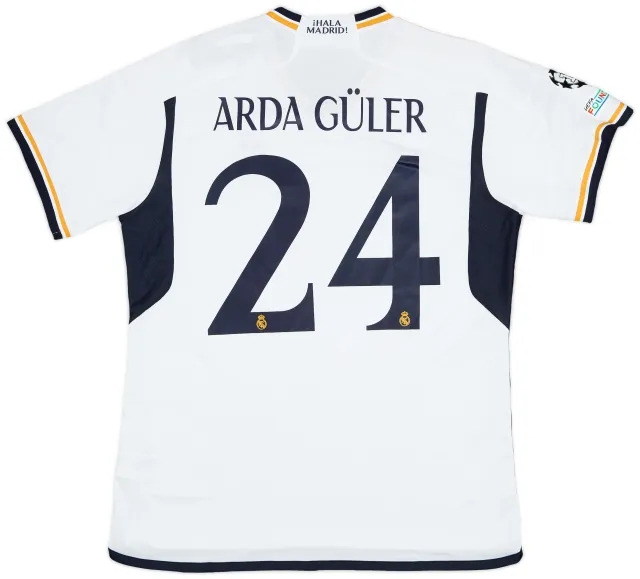 2023-24 Real Madrid Home Shirt Arda Guler #24 (XL)