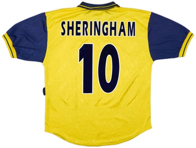 1995-97 Tottenham Third Shirt Sheringham #10 - 7/10 - (M)