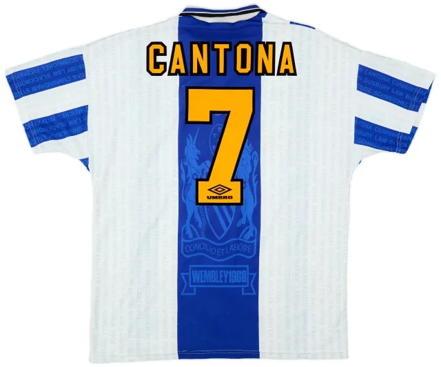 1994-96 Manchester United Third Shirt Cantona #7 - 8/10 - (XL)