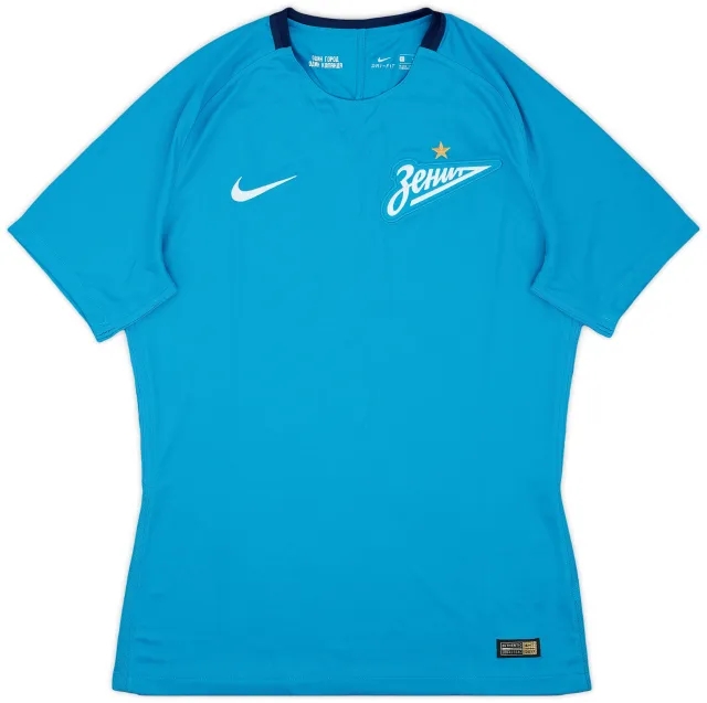 2017-18 Zenit St. Petersburg Authentic Home Shirt - 8/10 - (L)