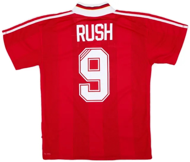 1995-96 Liverpool Home Shirt Rush #9 - 8/10 - (M)