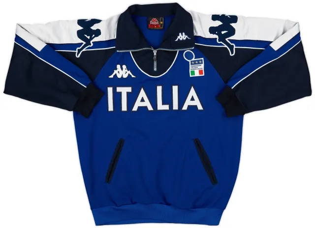 1999-00 Italy Kappa 1/4 Training Top - 8/10 - (M)