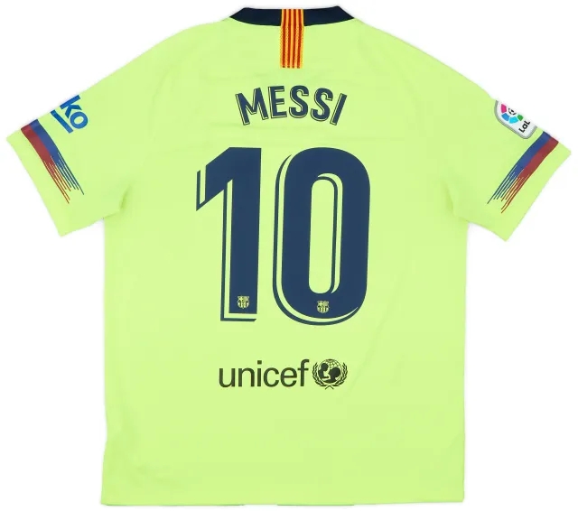 2018-19 Barcelona Away Shirt Messi #10 - 7/10 - (L)