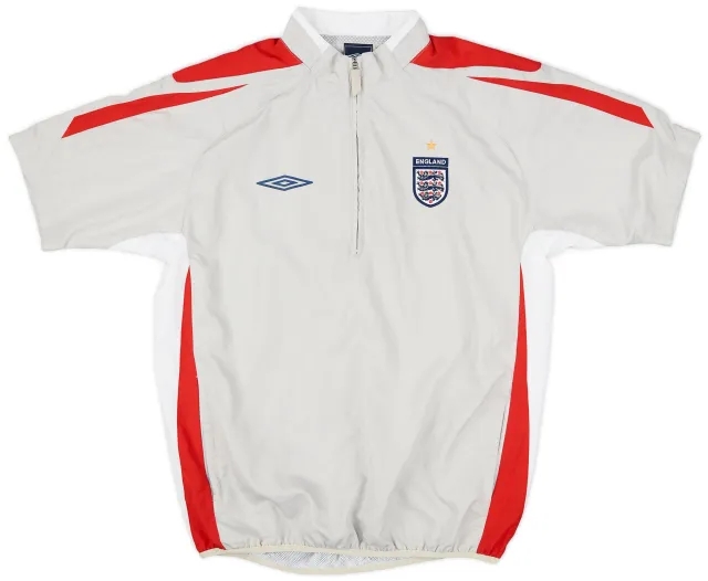 2007-08 England Umbro 1/4 Zip S/S Training Top - 8/10 - (M)