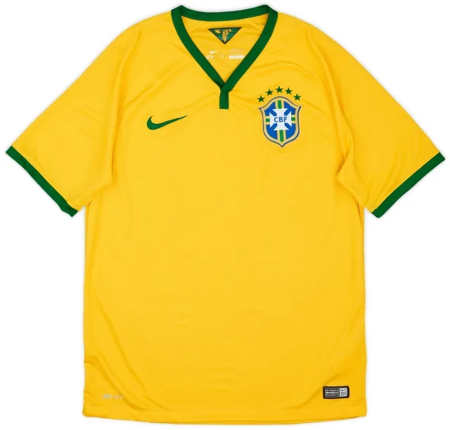 2014-15 Brazil Home Shirt - 8/10 - (M)