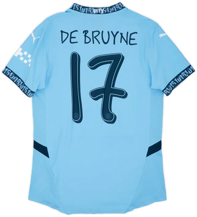 2024-25 Manchester City Home Shirt De Bruyne #17 - 9/10 - (S)