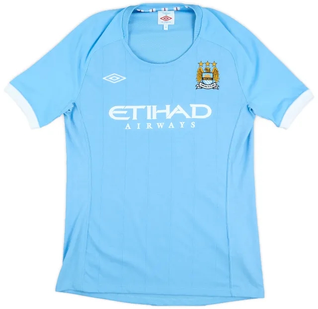 2010-11 Manchester City Home Shirt - 9/10 - (Women's S)
