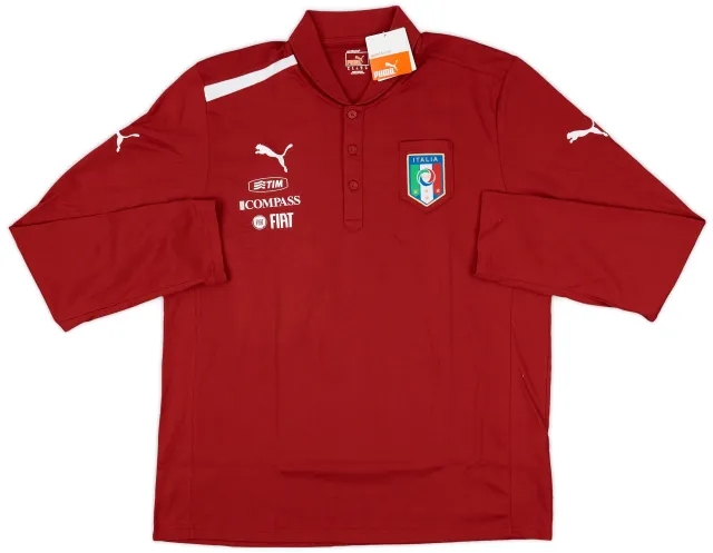 2012-13 Italy Player Issue Puma Polo L/S Shirt (XL)