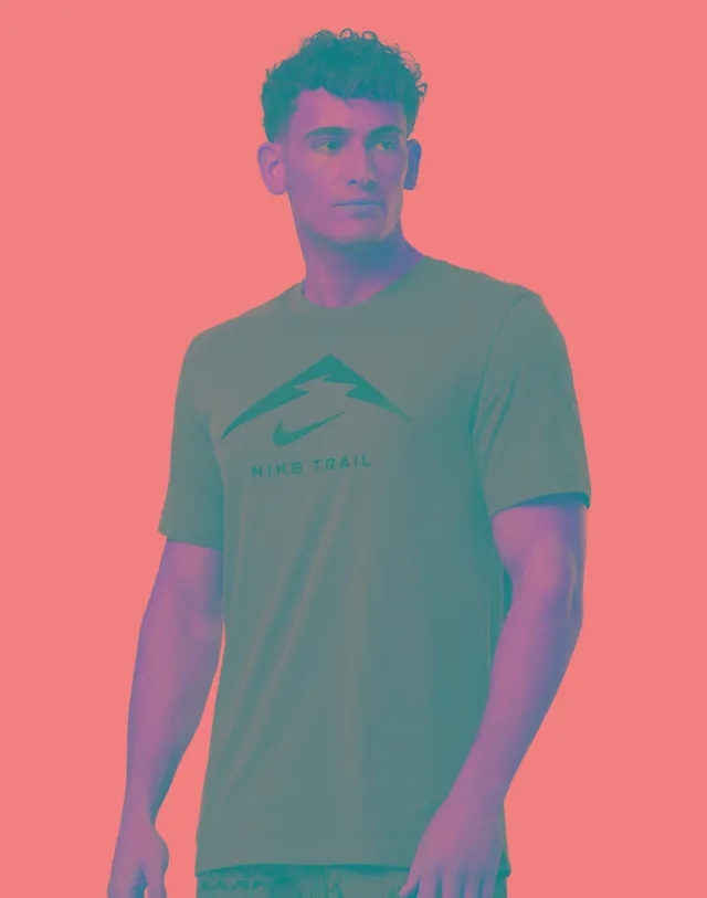 Nike Running T-Shirt Dri-Fit Run Trail - ['Grey']