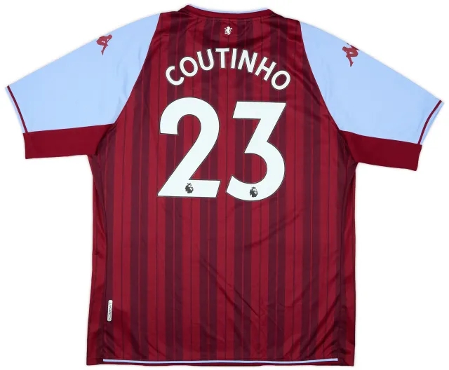 2021-22 Aston Villa Home Shirt Coutinho #23 - 8/10 - (3XL)